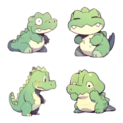 可愛鱷魚寶寶 表情貼