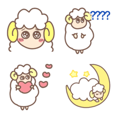 Cute Sheep Everyday useable Emojis