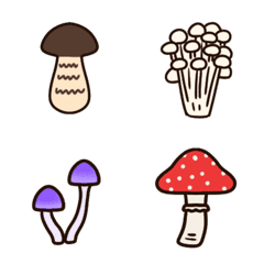 所有蘑菇表情符號。