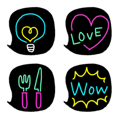 neon color emoji 1