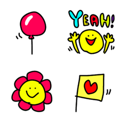 Whimsical Emoji in vivid colors