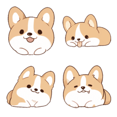 Soft and chewy Corgi Emoji