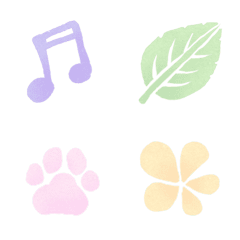 Macaron colors simple emoji