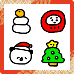 [Move] easy emoji New Year & Christmas
