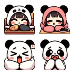 Panda Girl & Panda Emoji