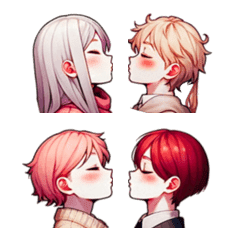 Side-View Kiss Emoji