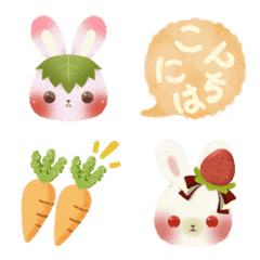 HAPIMOHU RABBIT DAILY emoji