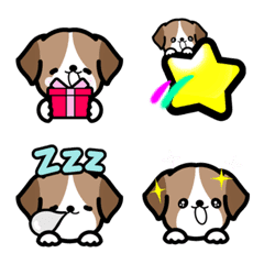 So cute beagle emoji