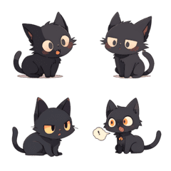 The mischievous black cat