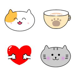 cute cat everyday life emoji