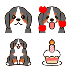 Emoji Anjing Gunung Bernese.