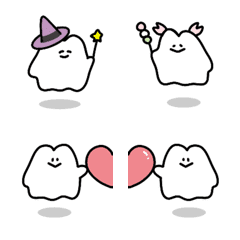 QxQ Heart love ghost specter Emoji