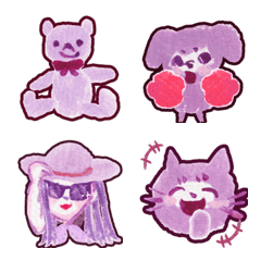 Lavender Watercolor Emoji