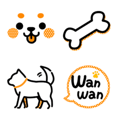 Simple Emoji dog.