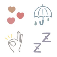 cute simple emoji still image version