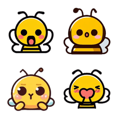 Little Bee Emoticon Stickers