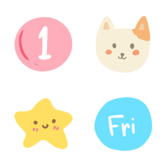 twopebaby Number Animal Week Fruit emoji