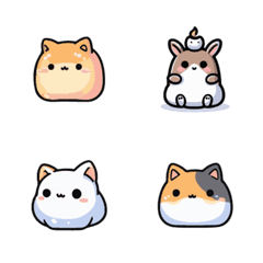 Super cute animal expression stickers7