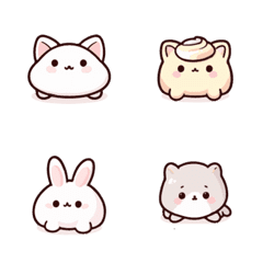 Super cute animal expression stickers10