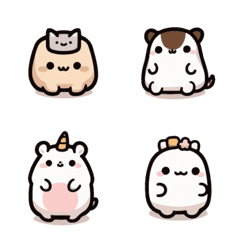 Super cute animal expression stickers8