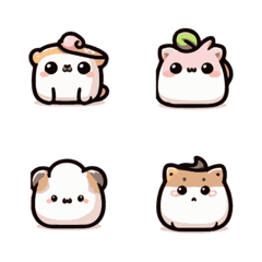 Super cute animal expression stickers2