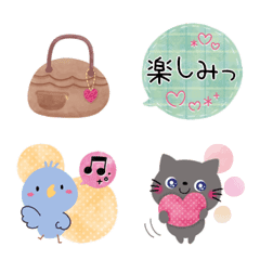*every day*cute emoji & mini sticker...2