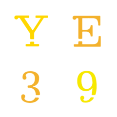 Twopebaby Yellow Letter Number