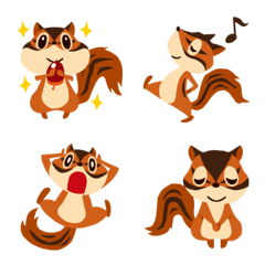 Cute chipmunk emoji every day