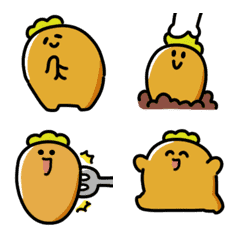 smiling carrot anime emoji