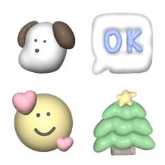 3D emojis 6 Christmas