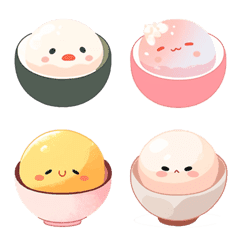 glutinous rice balls emoji