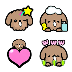 So cute poodle emoji