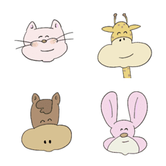 Pastel colour animals