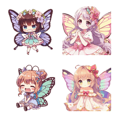 Adorable Butterfly Sister