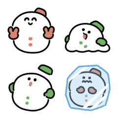 emoji anime manusia salju