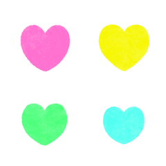 cute Love heart watercolor move Emoji