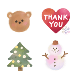 cute and colorful winter Emoji.