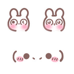 Rabbit & emoticon