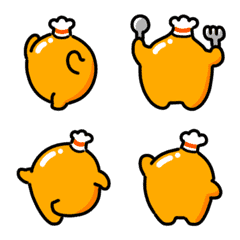 emoji anime ayam panggang