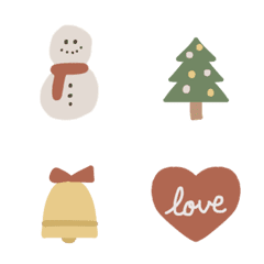 simple and cute winter Emojis