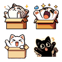 5 Varieties Cute Cats in a Box