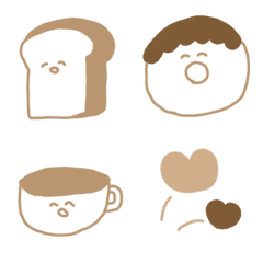 Smiling face bread with speech bubble