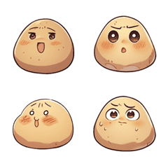 Plain potato emoji