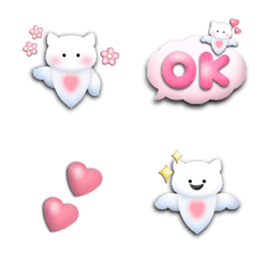 move Clione emoji pink and white