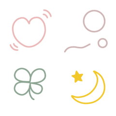 Simple emoji line drawing