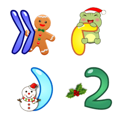 Autumn and winter emoticons - Christmas