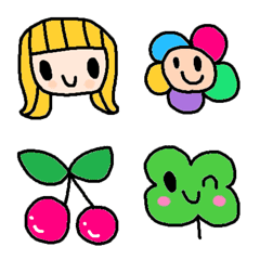 (Various emoji 355adult cute simple)