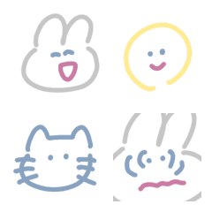 Animation handwritten emojis. 4