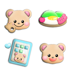 22move bear cute emoji three-dimensonal