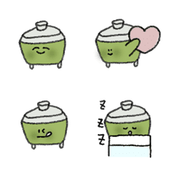 shy rice cooker Emoji